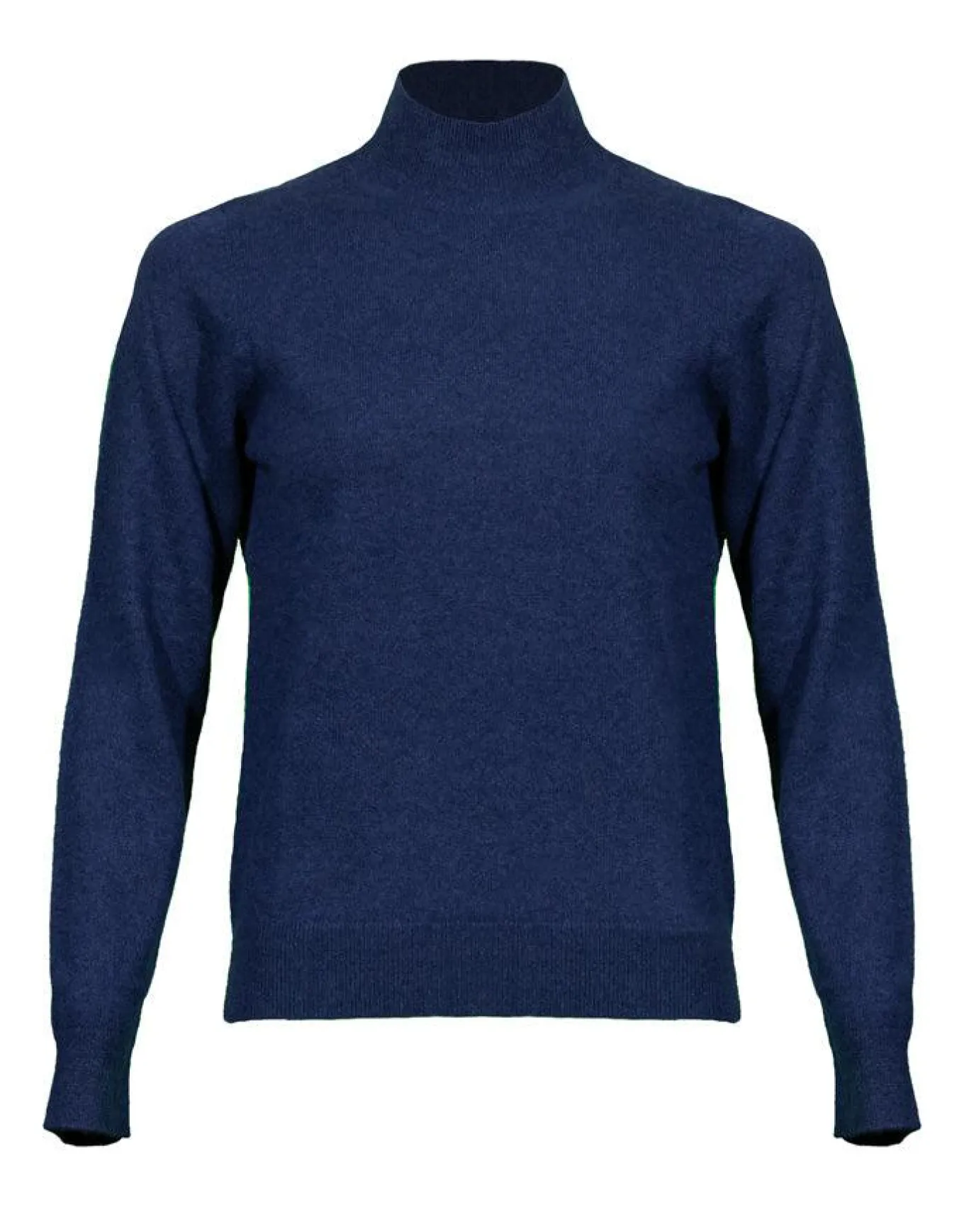 Repeat Mock Neck Cashmere Sweater Navy