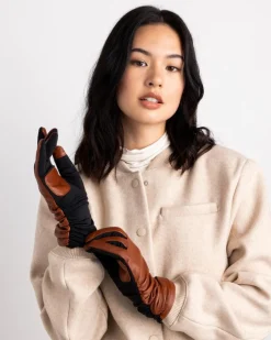 Ruched Leather Glove
