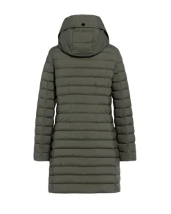 Ruth Knee Length Hooded Down Coat