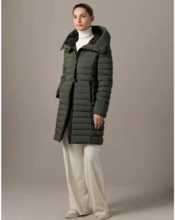 Ruth Knee Length Hooded Down Coat