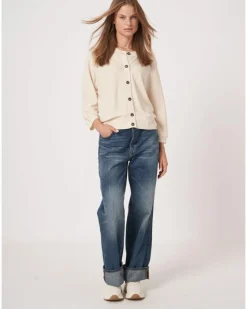 Scalloped Sleeve Hem Cardigan