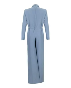 Single Breasted Straight Leg Jumpsuit