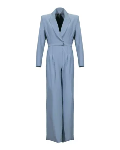 Single Breasted Straight Leg Jumpsuit