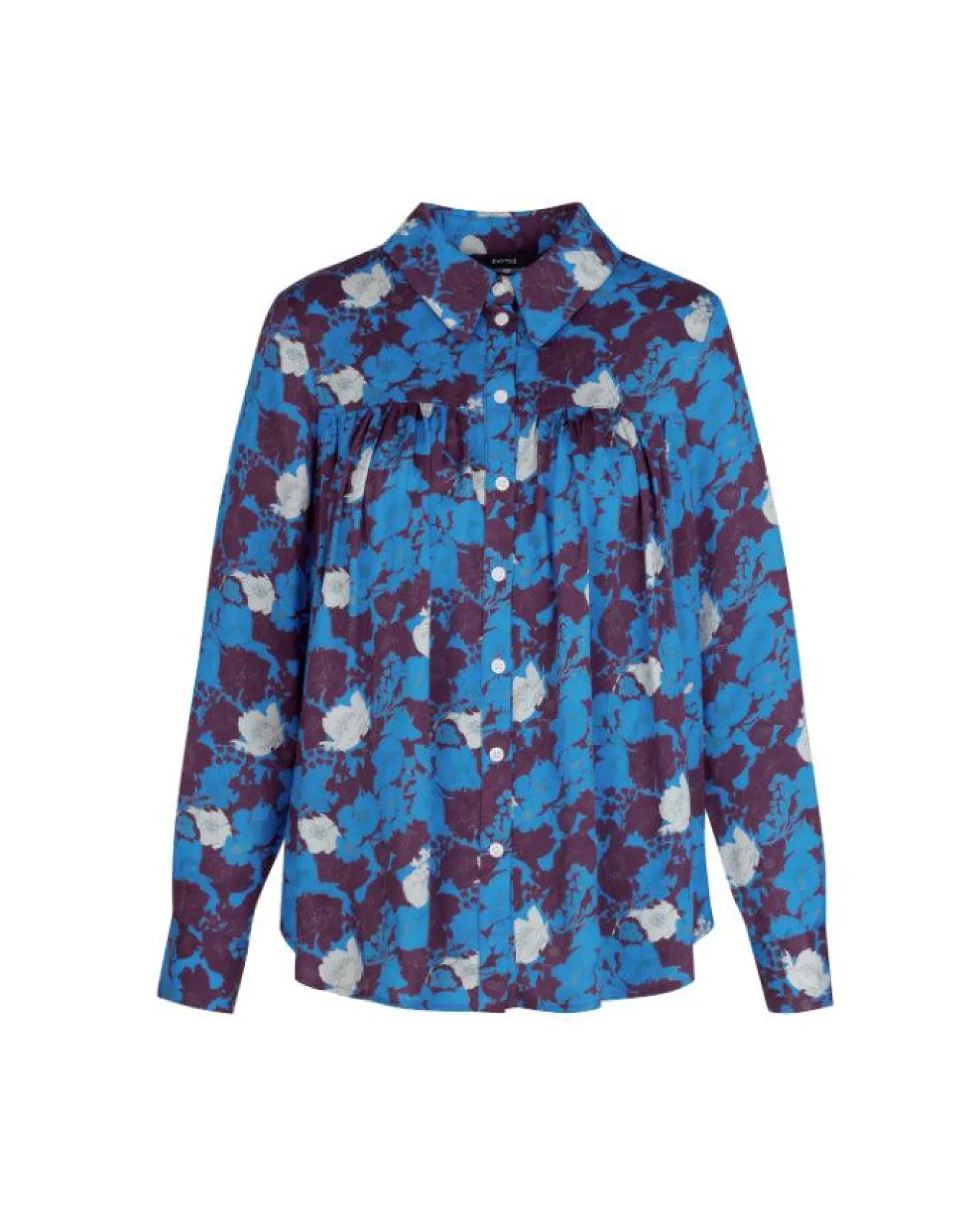 Smythe Lapis Floral Shirred Blouse