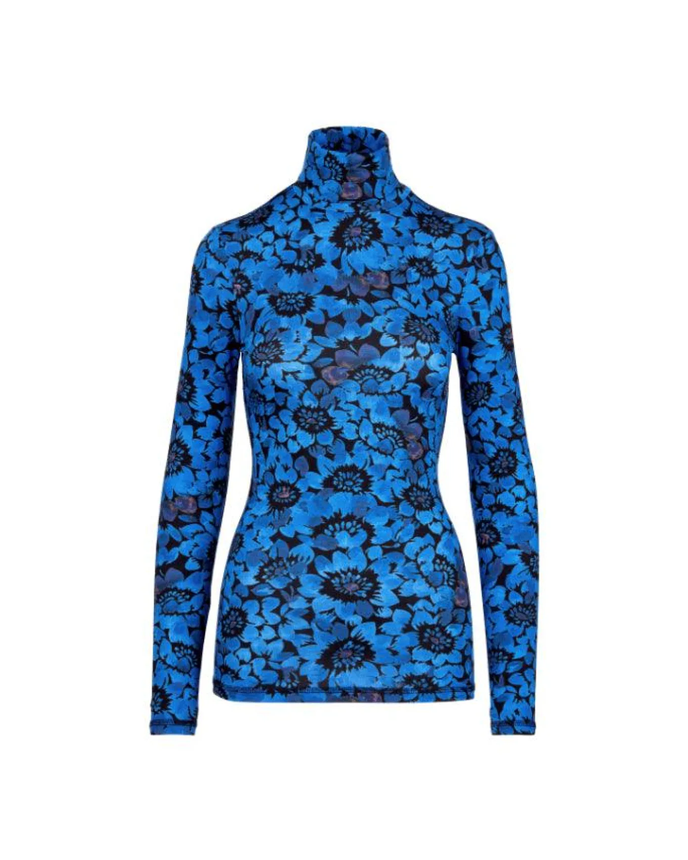 Smythe Lapis Floral Turtleneck