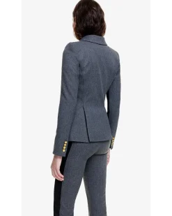 Smythe Patch Pocket Tux Black Stripe Blazer