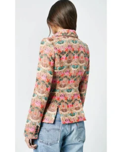 SMYTHE Patch Pocket Tux Stripe Blazer