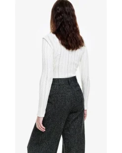 Smythe Pointelle Knit Turtleneck