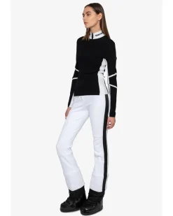 Sportalm Rib Knit Stand Collar Sweater With Contrast Details