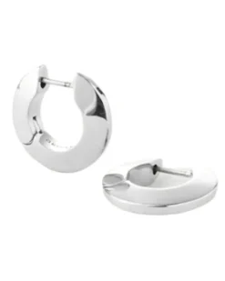 Toni Small Hinged Siliver Hoops