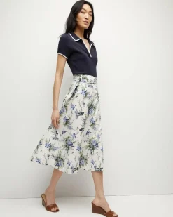 Veronica Beard Arwen Floral Skirt