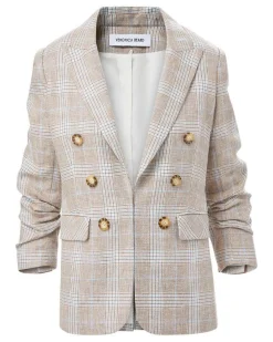 Veronica Beard Beacon Plaid Dickey Jacket