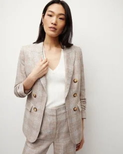 Veronica Beard Beacon Plaid Dickey Jacket