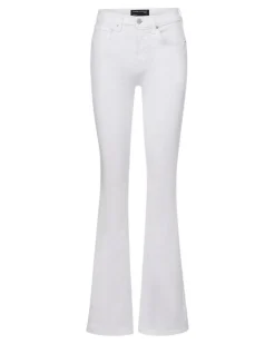 Veronica Beard Beverly Skinny Flare Jeans White