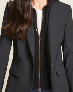 Veronica Beard Cashmere Wool Hoodie Dickey