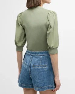 Veronica Beard Coralee Top Sage