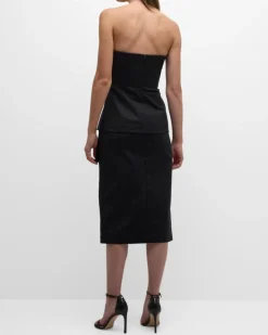Veronica Beard Dallas Zip Front Pencil Skirt