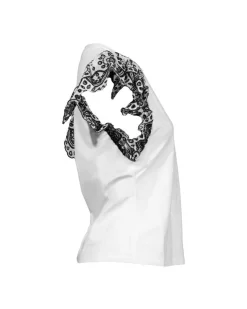 Veronica Beard Julianka Ruffle Eyelet Cap Sleeve Top