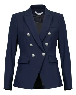 Veronica Beard Miller Dickey Jacket Navy-Silver