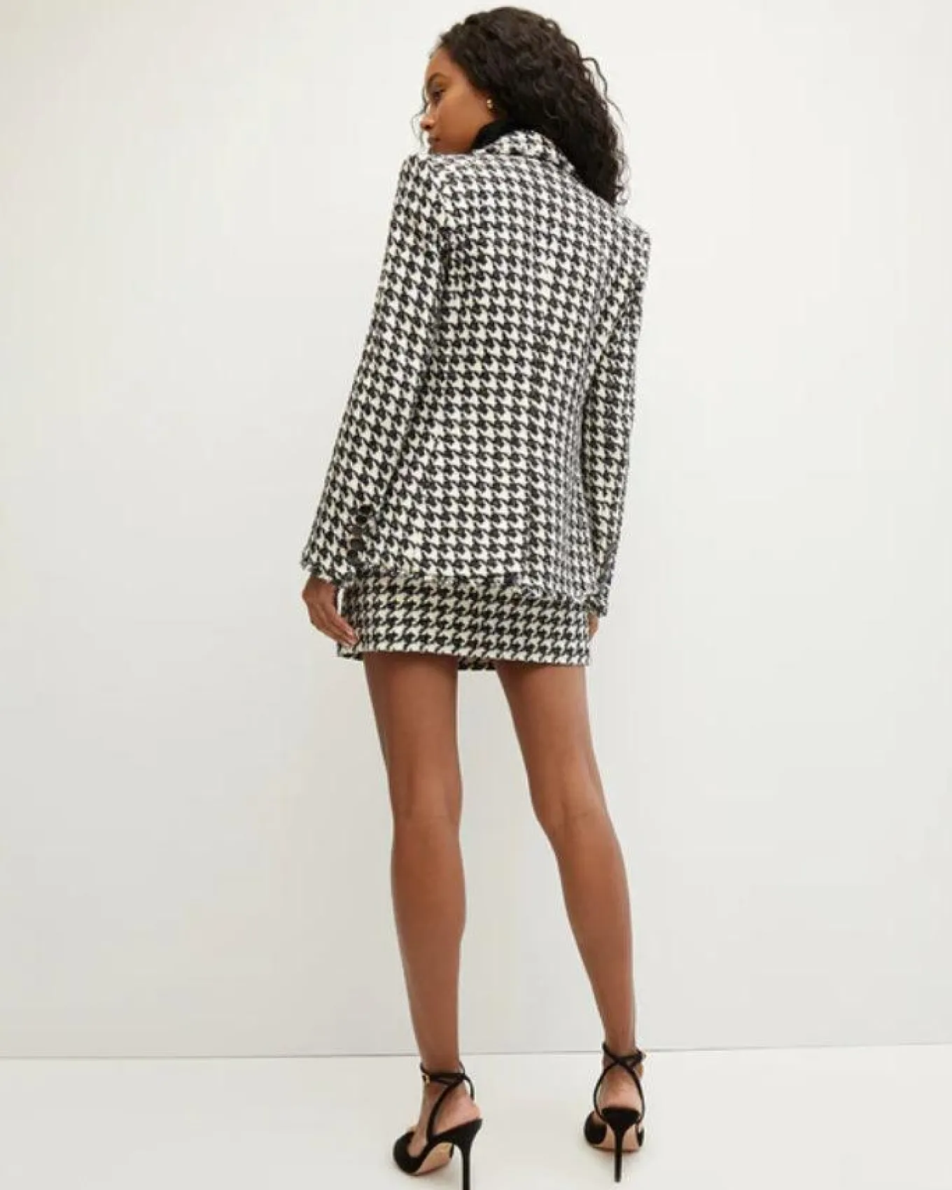Veronica Beard Miller Houndstooth Dickey Jacket