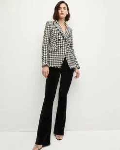 Veronica Beard Miller Houndstooth Dickey Jacket