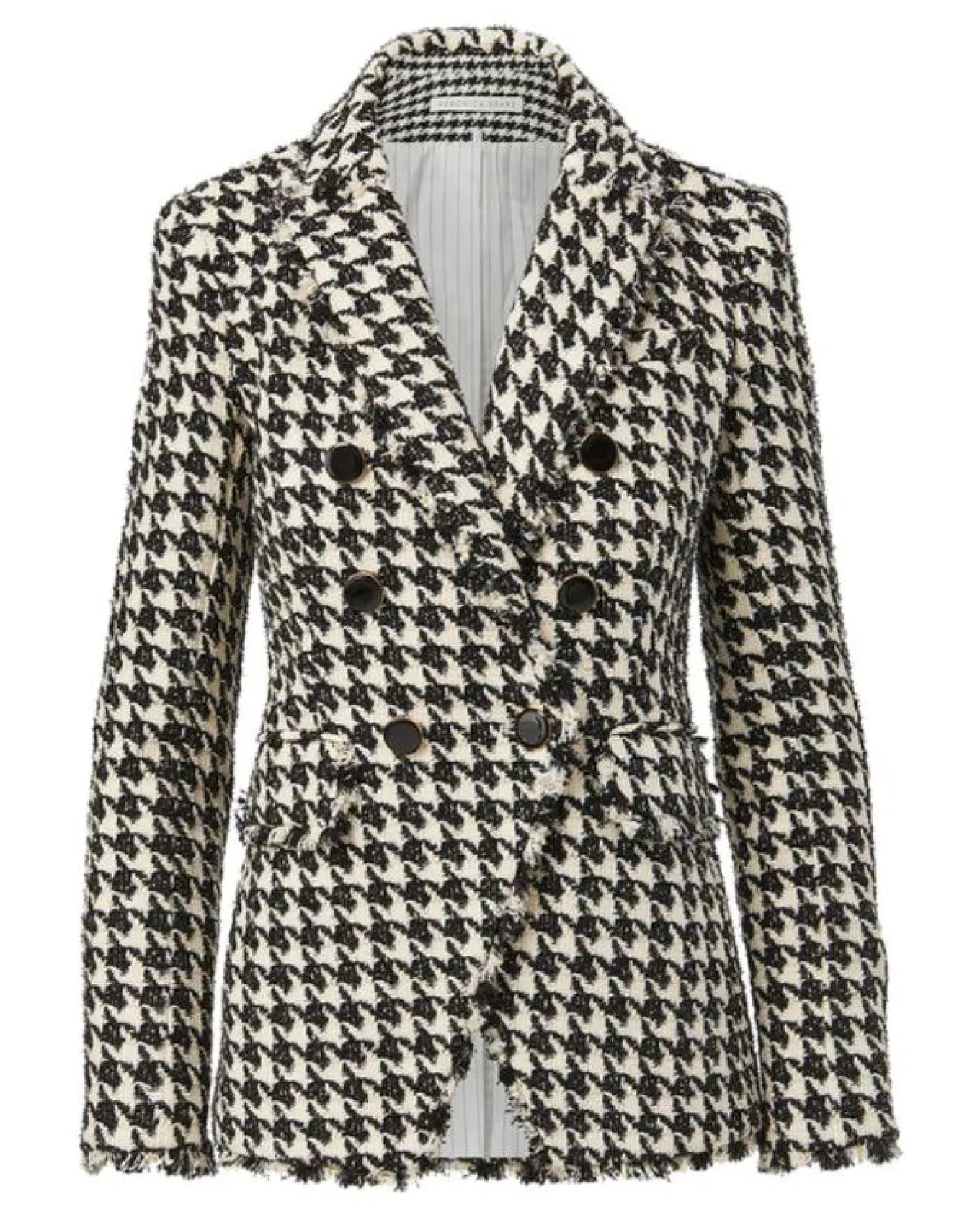 Veronica Beard Miller Houndstooth Dickey Jacket