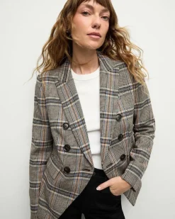 Veronica Beard Miller Multicolor Plaid Dickey Jacket