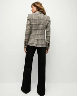 Veronica Beard Miller Multicolor Plaid Dickey Jacket