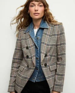 Veronica Beard Miller Multicolor Plaid Dickey Jacket