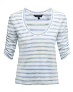 Veronica Beard Netto Contrast Stripe Tee