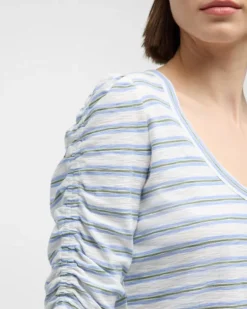 Veronica Beard Netto Contrast Stripe Tee