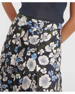 Veronica Beard Norris Floral Skirt