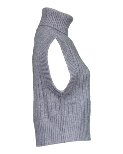 Wool-Cashmere Ribbed Vest